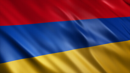 Armenia National Flag, High Quality Waving Flag Image 

