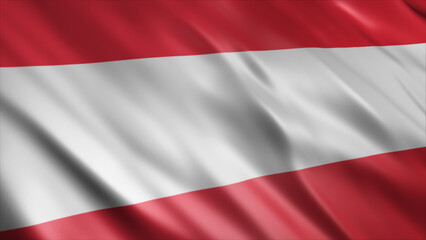 Austria National Flag, High Quality Waving Flag Image 
