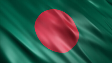 Bangladesh National Flag, High Quality Waving Flag Image 

