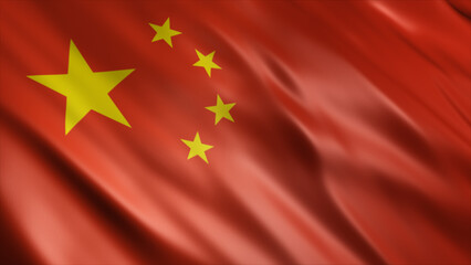 China National Flag, High Quality Waving Flag Image 
