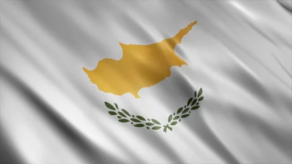 Foto op Canvas Cyprus National Flag, High Quality Waving Flag Image   © kreativorks