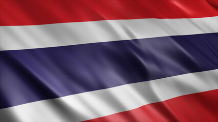 Thailand National Flag, High Quality Waving Flag Image 