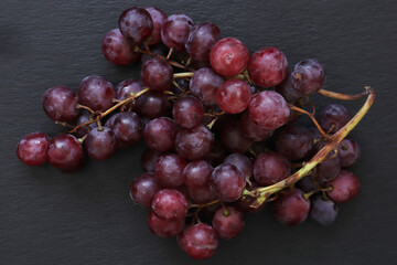 Photography of a bunch of red grape for food background