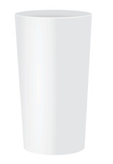 Cardboard or plastic coffee cup. vector illustration