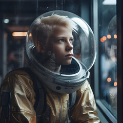 Portrait of an Astronaut boy