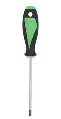 Isolated black screwdriver. vector illustration
