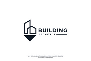 Building architecture logo design inspiration.