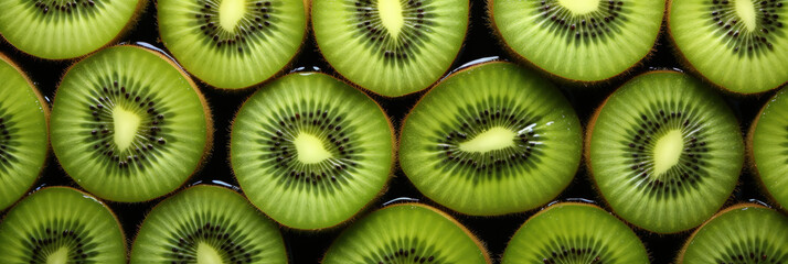 Fresh green and delicious Kiwis, Selected Sweet Dessert - Generative Ai