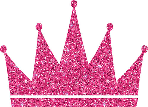 Crown pink for decoration and design.