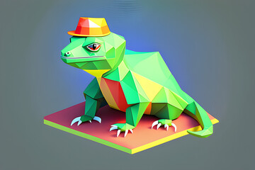 Lizard wearing a hat and getting hot
generative AI