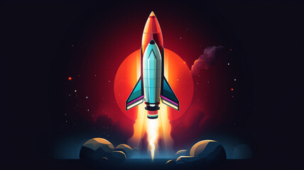 Rocket logo design for brands