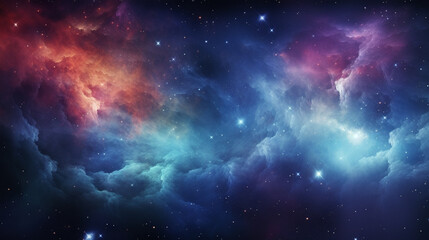 Obraz na płótnie Canvas Colorful space galaxy cloud nebula for background