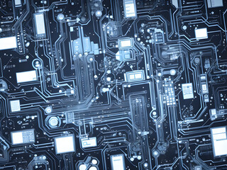 blue circuit board