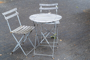 chairs and table outdoor