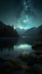 lake in the mountains