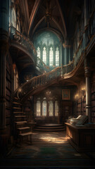 interior of a library