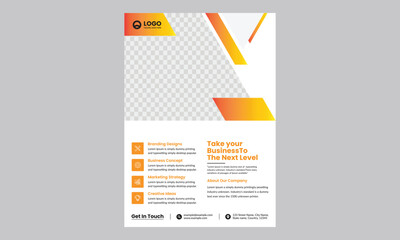 poster flyer pamphlet brochure cover design layout space for photo background, vector illustration template in A4 size