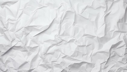 White Blank Crumpled and Creased Paper Poster Texture Background. Generative ai