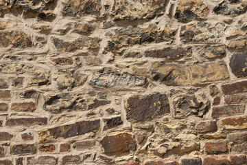 Background with messy brickwork and cement spreading