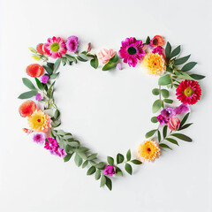 Fototapeta na wymiar Pixel Love Garden: Beauty in White Background Flowers, Generative AI