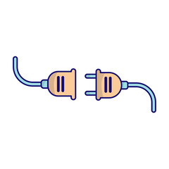 Socket electric power plug icon vector on trendy design