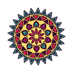 Flower mandalas vintage decorative elements.