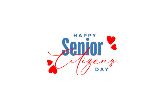 national senior citizens day background template Holiday concept