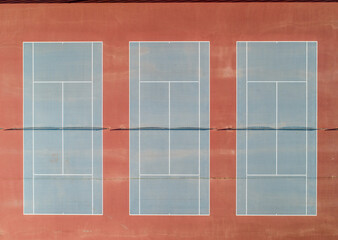 Fototapeta premium tennis courts for a fun game