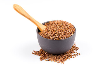 Buckwheat groats in a bowl - 626630587