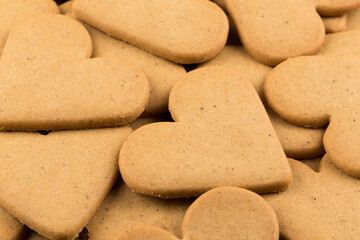 Gingerbread hearts cookies