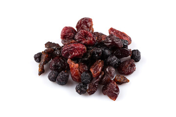 Dried cranberries, cherries and blueberries