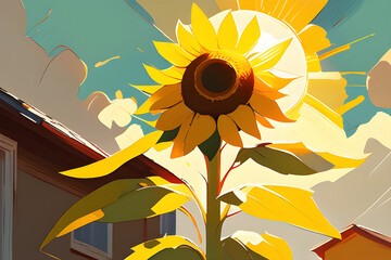 sunflower of the sky.
Generative AI
