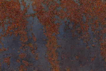 old rusty metal plate texture