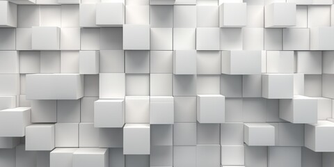 Abstract 3d white background pattern texture. Generative AI