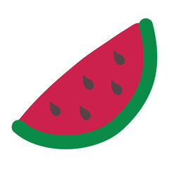 watermelon flat illustration