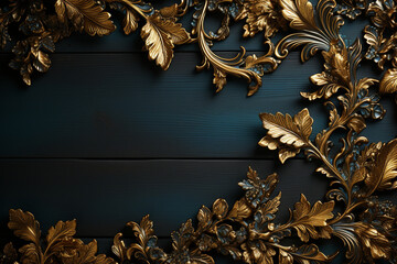 A ornate gold frame, exuding a sense of opulence and grandeur Generative AI