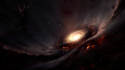 black hole, empty space