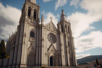 Obraz premium church and architecture, religion and building, cathedral, generative artificial intelligence