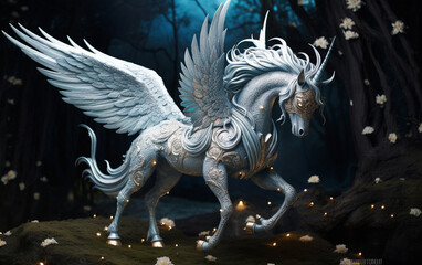 Majestic Winged Unicorn