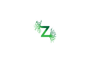 Letter  Design Logo with Creative Tree Branch. Letter Tree Icon Logo. Tree letter  Royalty Free Vector Image.