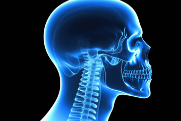 X-Ray ultrasound scan of human body - Generative AI