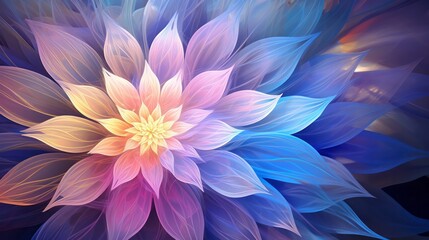 Obraz premium blue water lily