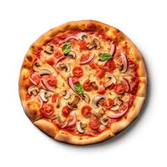 Delicious pizza isolated