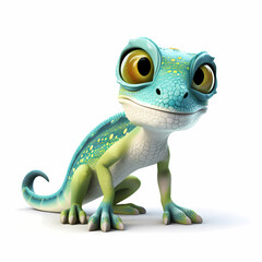 Fototapeta premium Chameleon 3D Render