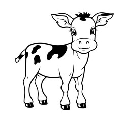 calf outline illustration