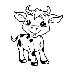 calf outline illustration