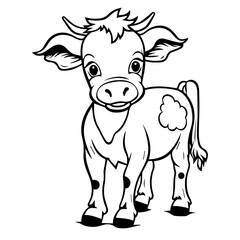 calf outline illustration