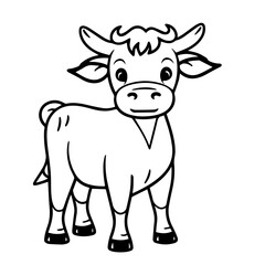 calf outline illustration