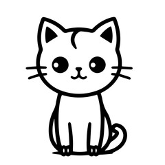 cute doodle cat illustration