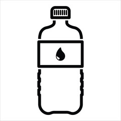 water bottle icon vector design template